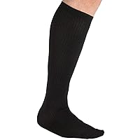 KingSize Men's Big & Tall Over-The-Calf Compression Silver Socks