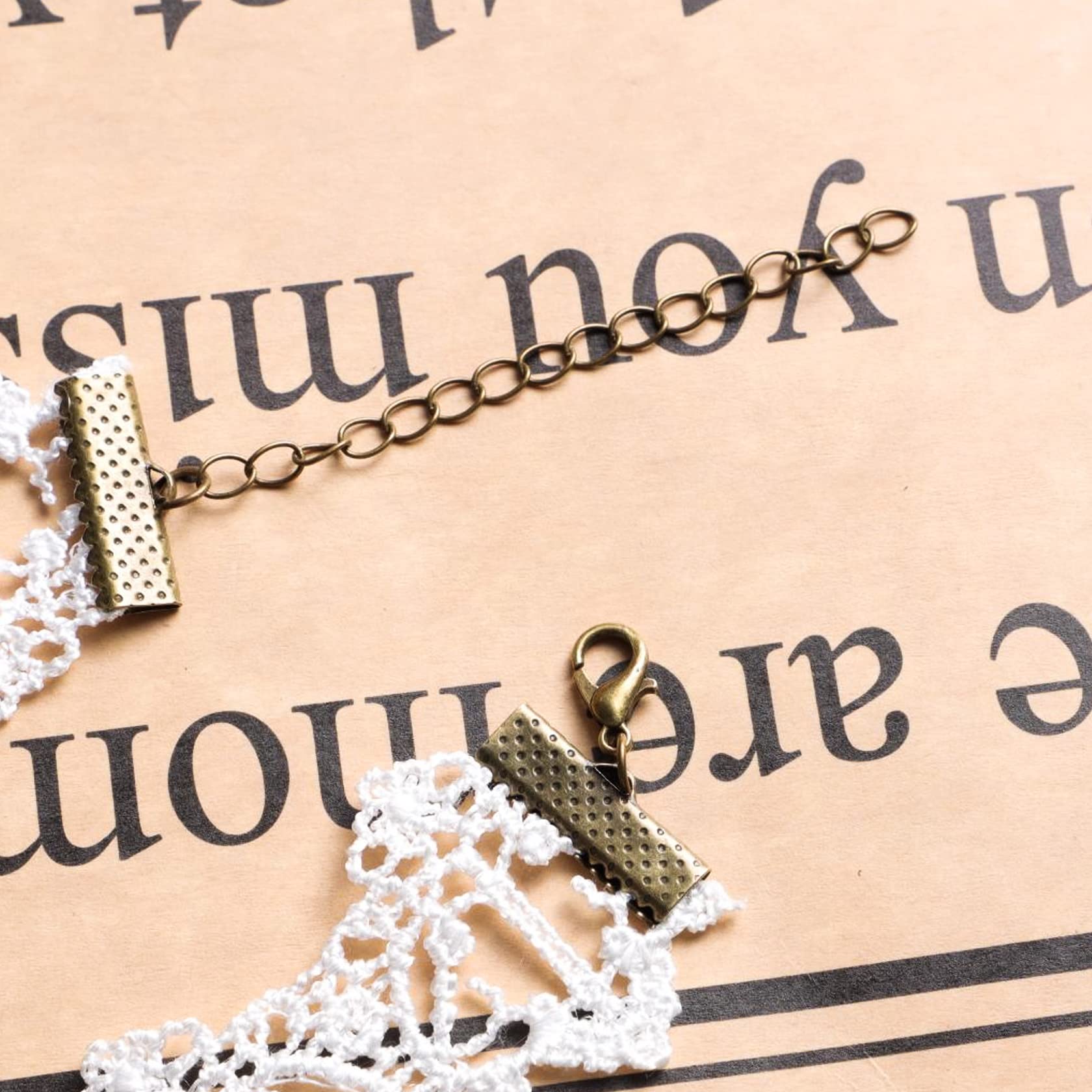 Milakoo Women Choker and Bracelet Ring Set Lace Necklace Gothic Vintage Charm Pendant Beads Jewelry
