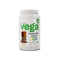 Essentials Plant Based Protein Powder, Mocha - Vegan, Superfood, Vitamins, Antioxidants, Keto, Low Carb, Dairy Free, Gluten Free, Pea Protein for Women & Men, 1.4 lbs (Packaging May Vary)