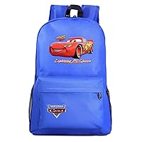 Youth Lightning McQueen Canvas Bookbag Lightweight Student Bagkpack Graphic Knapsack for Travel,Outdoors