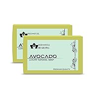 Luxury Avocado Handmade Natural Soap Bars (125 Gram / 4.4 OZ) (Pack Of 2)
