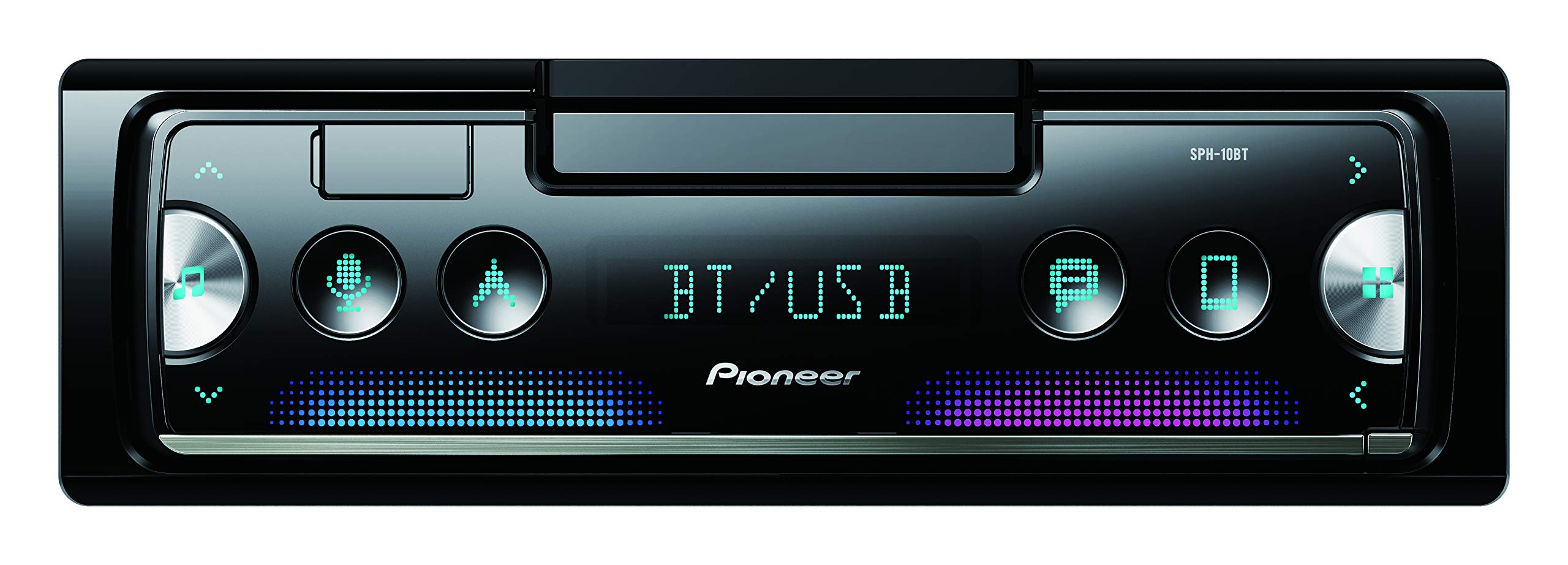 PIONEER SPH10BT Single-DIN in-Dash Mechless Smart Sync Receiver with Bluetooth