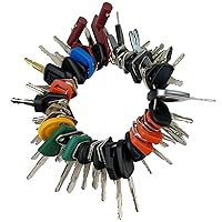 58 Heavy Equipment Keys Master Set for Bobcat Caterpillar Case JD Hyster Komatsu Kubota Yanmar Daewoo Takeuchi Ford New Holland Volvo JLG JCB Toyota Keys Set for Heavy Equipment Construction Machine