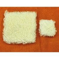 2PCS Leathercraft Sheep Wool Applicators (4