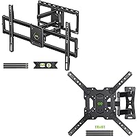 USX MOUNT Full Motion TV Wall Mount for Most 47-84 inch TV, Max VESA 600x400mm, Holds up to 132lbs & USX MOUNT Full Motion TV Mount for 26-55