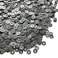 3200 Pieces 6mm Flat Clay Beads Heishi Beads Polymer Round Spacer Beads Loose Spacer for Jewelry Making Bracelets Necklaces Earring Pendant DIY Crafts(Dark Gray)