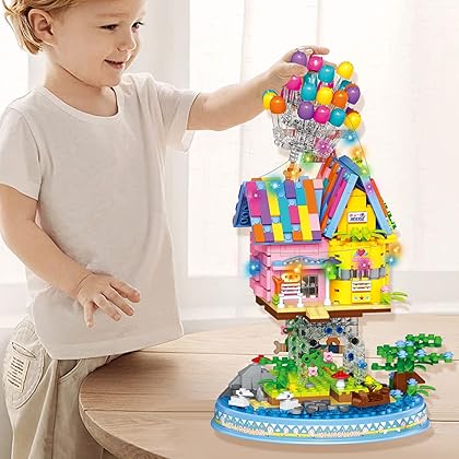 R HOME STORE Up Balloon House Building Kit for Kids Age 8-14 Yrs,Creative Building Block Set 931pcs,Girl Toys for Christmas and Birthday Gifts,DIY Educational Toys for Kids
