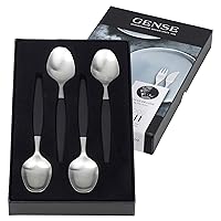 Gense 77410911 Folke Arström Focus De Luxe 4 Pieces Dessert Spoons in Box, Stainless Steel, Silver
