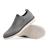 Oxfords Dress Sneakers for Men Comfortable Walking Shoes Lightweight Casual Knit Tennis Shoes