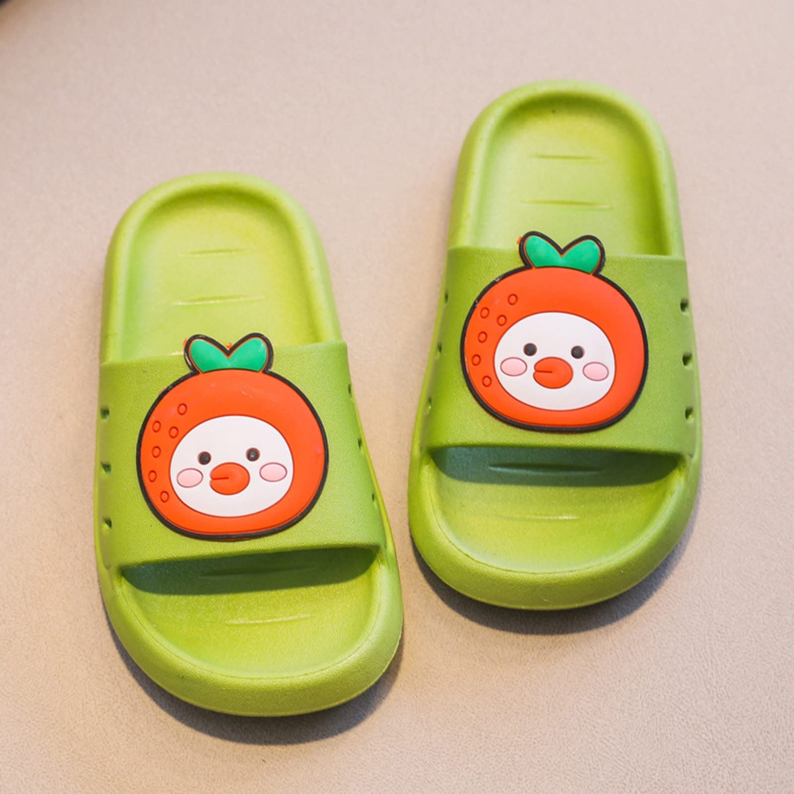 Slides with Sayings Children Home Wear Outdoor Bathroom Anti Soft Bottom Boys and Girls Children Girls Slippers Size 2