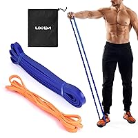 2PCS Resistance Loop Band with Carry Bag Latex Pull Up Assist Band Home Gym Fitn Yoga Strength Training Elastic Exercise Workout Band