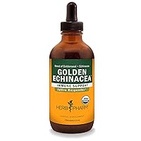 Herb Pharm Certified Organic Golden Echinacea Liquid Extract for Immune System Support - 4 Ounce