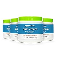 Ultra Moisturizing Skin Cream for Dry & Sensitive Skin, Dermatologist Tested, Fragrance Free, 16 Ounce (Pack of 4) (Previously Solimo)