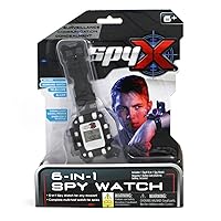 / 6-in-1 Watch - 6 Function Spy Toy Watch. Includes: Telescope Lenses, LED, Secret Message Capsules, Whistle, Signal Mirror, Hidden Compartment. Perfect Addition for Your spy Gear Collection!
