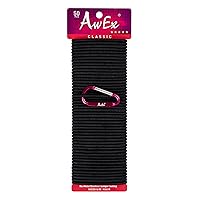 AwEx Strong Hair Bands - 50 PCS,0.16 inch(4 mm) Thick,5.5 inches(140 mm) Long Hair Ties-No Metal Hair Elastics-No Pull Ponytail Holder for Women,Girls-Great for Medium Hair