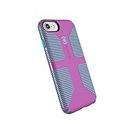 Speck Products CandyShell Grip iPhone SE (2022) Case| iPhone SE (2020)| iPhone 8| iPhone 7 - Beaming Orchid/Mykonos Blue