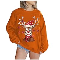 Christmas Sweaters for Women Snowflake Tunic Tops Long Sleeve Tops Fun and Cute Sweaters Tunic Tops