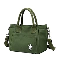 Canvas Tote Bag for Women Mini Crossbody Bag Casual Hobo Handbag Shoulder Bag Purse Top Handle Satchel with Zipper