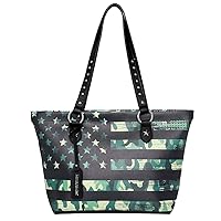 Montana West Western Bling Collection Satchel Handbag Top Handle Purse Concealed Carry American Flag Patriotic Camouflage