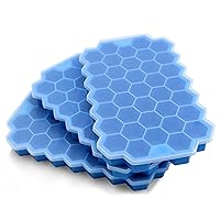 Ice Cube Trays for Freezer with Lid-3 Packs Silicone Ice Cube Tray with Lid Ice Maker,Easy-Release Reusable Ice Cube in Organizer Bins or Ice Bucket for Cocktail bar or Iced Coffee Cup