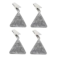 BESTOYARD 4pcs Tablecloth Pendant Stainless Steel Hangers Grey Table Cloths Table Weights Hangers Black Table Skirt Gray Tablecloth Table Skirt Weights Table Cover Windproof Iron