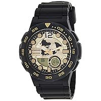 AEQ-100BW-9A Mens Gold Casual Casio Watch