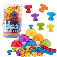 Counting Koala Toys Matching Game for Kids with Sorting Bowls Manipulatives Preschool Learning Activities Toys Color Classification and Sensory Game Set Toddler Montessori Toys for 3+ Years Old