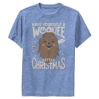 STAR WARS Wookie Christmas Boys Short Sleeve Tee Shirt