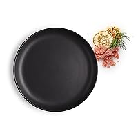 Eva Solo | Plate Ø17cm Nordic Kitchen | Set of 4 | Dishwasher-safe, Freezer-safe, Ovenproof & Microwave-safe | Danish Design & Functionality | Black Stoneware Suitable for Everyday Use | Black