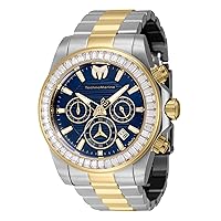 Technomarine Manta Chronograph GMT Quartz Crystal Blue Dial Men's Watch TM-222003