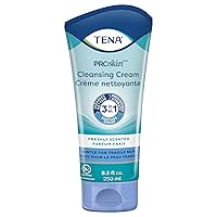 TENA Cleansing Cream for Sensitive Skin, Fragrance Free, ProSkin, 8.5oz - Pack of 1