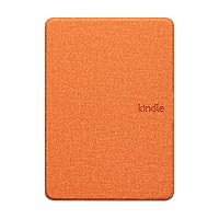 All-New Cover for 6.8” Kindle Paperwhite 11th Generation 2021 Pure Color Waterproof Cloth Pattern Case, Smart Auto-Wake/Sleep, Orange