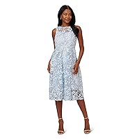 Adrianna Papell Women's 3D Embroidery Fit and Flare
