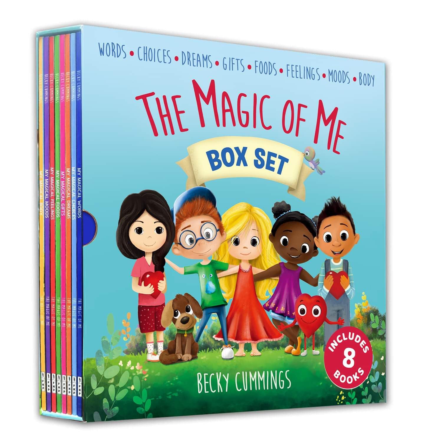The Magic of Me 8 Book Box Set (Books 1-8: Words, Choices, Dreams, Gifts, Foods, Feelings, Moods, and Body)
