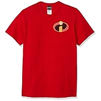 Disney Men's Incredibles Chest Logo Graphic T-Shirt