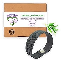 AcuBalance Hot Flashes Menopause Relief Bracelet-Calming Acupressure Band-Natural Relief of Anxiety-Improves Sleep-Reduces Night Sweats-Mood Enhancer (Clary Sage Scented, Small 6 in.)