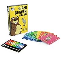 Ginger Fox Giant Beaver! Tiny ! Card Game. Top Trump Your Opponents for The Win - Laugh with Friends & Family at Parties & Gatherings Playing This Hilarious Adult Animal Nature Game for Ages 16+