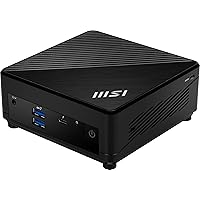 MSI Cubi 5 Mini PC: Intel Core i5-1235U, 8GB DDR4 (1x8GB) 2666MHz, 512GB SSD, WiFi 6E, BT 5.2, Thunderbolt Type-C, Dual Display, Energy Efficient, Black, Windows 11Pro: 12M-028US