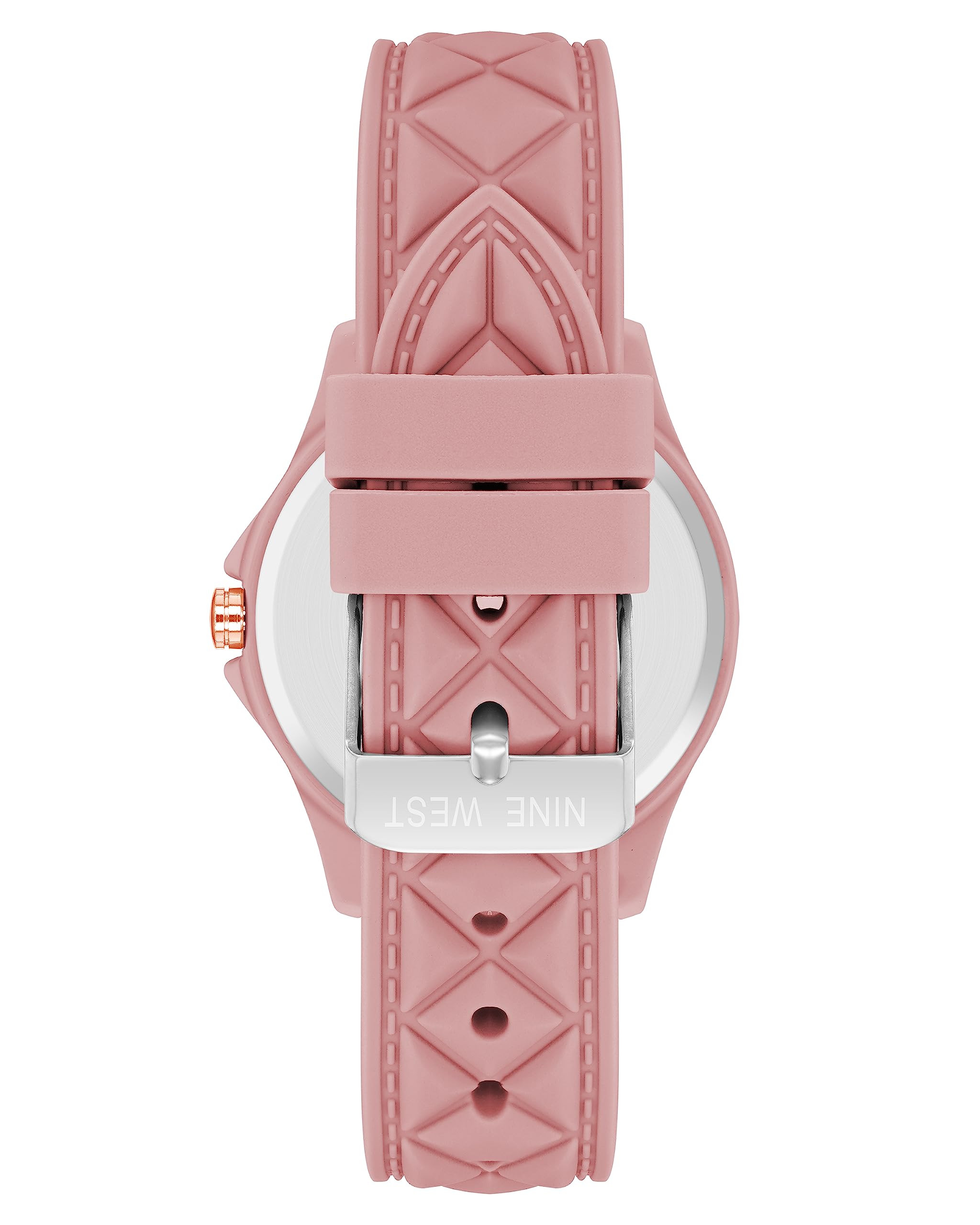 Nine West Women's Patterned Silicone Strap Watch, NW/2942