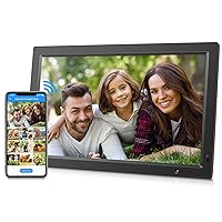 Sungale 19” Wi-Fi Cloud Frame with Full HD Display, Mobile App and Web Portal to Send Photos Remotely, 16GB Internal Storage, Free Cloud Storage, Remote Control, Wall Mount, Motion Sensor, Easy Setup