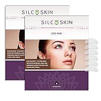 SilcSkin Silicone Eye Pads for Fine Lines, Crepey Skin, and Puffiness - Reusable Overnight Face Pads - 90 Day Supply