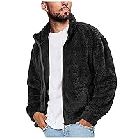Men's Winter Jacket Windproof Stand Collar Knitted Splice Sweater Coat Casual Cardigan Stylish Outwear Mens Mens