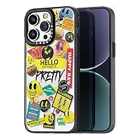 Compatible for iPhone 15 Pro Max Case Cute Aesthetic - Durable Fashion Funny Phone Case - Girly My Face is Pretty Pattern Print Cover Design for Woman Girl 6.7 inches Black