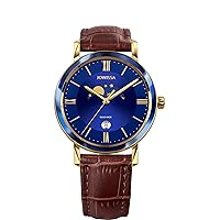 Magno Swiss Men's Watch J4.275.L Gold/Blue/Brown