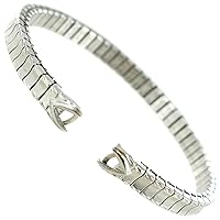 Hirsch/Speidel Ladies C-Ring Bracelet Watchband - Silver Tone Stainless Steel 733/02