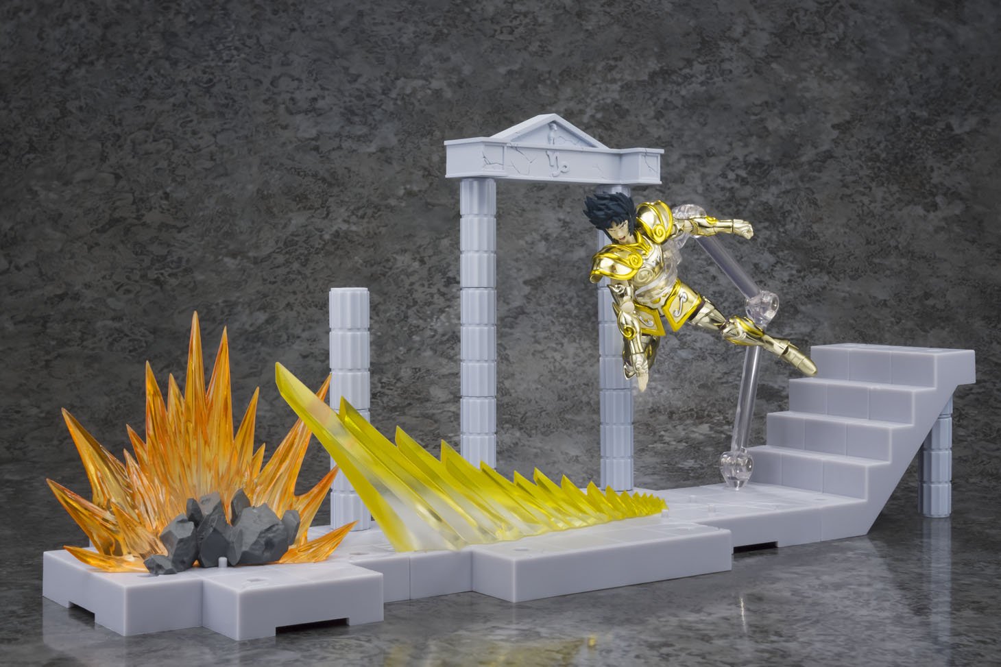 TAMASHII NATIONS Bandai D.D.Panoramation Glittering Excalibur in The Palace of Rock Goat -Capricorn Shura- Saint Seiya Action Figure