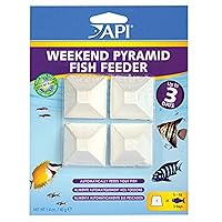API Weekend Pyramid Fish Feeder 3-Day Automatic Fish Feeder 1.4 oz 4Count Pack