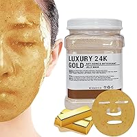 Jelly Mask Peel-Off Face, Bikini & Underarms Area Peel Mask - 24K GOLD - Professional Size 23oz (24K Gold)