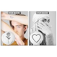 Inkbox Temporary Tattoos Bundle, Long Lasting Temporary Tattoo, Includes Maybe Just One and Make Love with ForNow ink Waterproof, Lasts 1-2 Weeks, Rose and Heart Tattoos