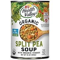 Health Valley Organic No Salt Added Soup, Split Pea, 15 Ounce
